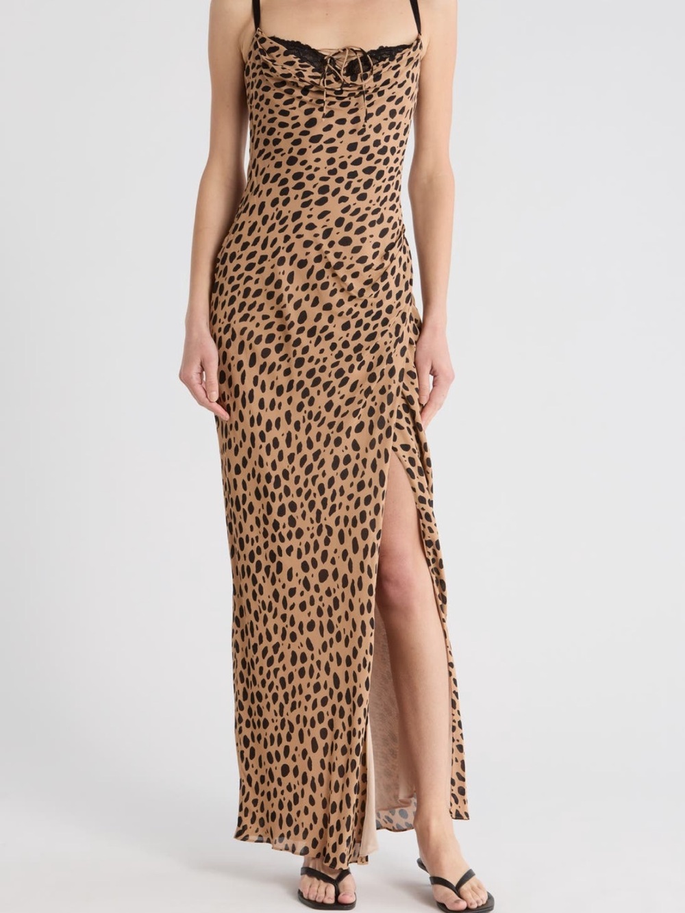 NWT Reformation Winona Cheetah Print Slipdress